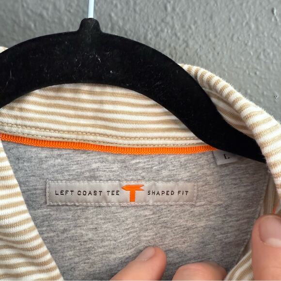 Left Coast Tee Stripped Button Down Size L - Picture 3 of 5